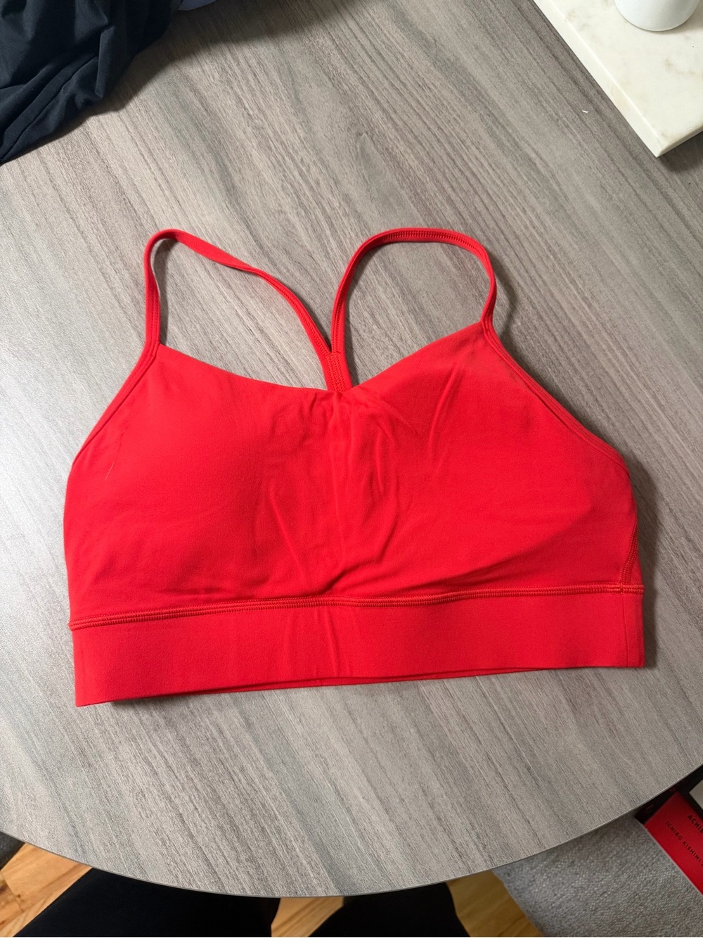 CRZ YOGA Butterluxe Y-Back Sports Bra Red Medium